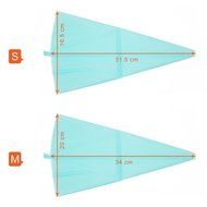 12.4&quot; Reusable Silicone Icing Bag Piping Bag Pastry Bag Cake Cream DIY Decor Tool N5