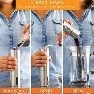 MTL Portable Premium Stainless Steel Manual Conical Burr Portable Coffee Grinder Easy Operation Ergonomic Design... N5