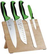 Mercer Culinary M21980PU Millennia Magnetic Knife Board Set, Purple N7