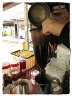 Tea / Coffee filter stainless steel/muslin : feeling gentle and classic of traditioal Thai tea and coffee making N3