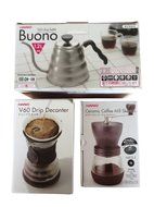 Hario V60 Kettle, Decanter & Coffee Mill - Three Products All Sold Together N2