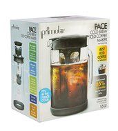 Primula Pace Cold Brew Coffee Maker - Drip Proof Lid and Filter Core - Makes 65% Less Acidic Coffee Than Heat... N8