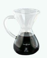 Large Pour Over Coffee Carafe with Stainless Steel Reusable Filter by "Pour D' Cafe" N2