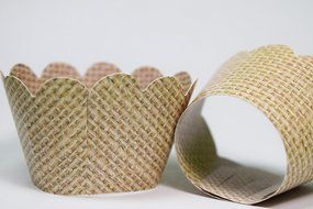 Mini Burlap Cupcake Wrappers, Rustic Country Wedding Decorations, Confetti Couture Party Supplies, 24 Wraps N9
