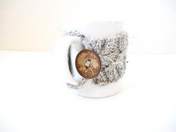 Knit Coffee Mug Cozy, Cup Sleeve, Mug Sweater N10