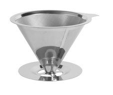 Dottie Lou Pour Over Coffe Dripper - Stainless Steel Paperless Filter - Metal Drip Coffee Brewer N2