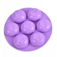 Y&XL&H Random Color 1PCS Smile Face Shape Silicone Mold for Jelly, Chocolate, Soap DIY Bakeware N2