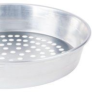 American Metalcraft A90122SP 12" x 2" Super Perforated Standard Weight Aluminum Tapered / Nesting Pizza Pan