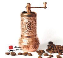 Bazaaranatolia Turkish Grinder, Spice Grinder, Salt Grinder, Pepper Mill 4.2'' (Dark Silver)