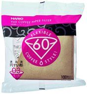 Hario 02 100 Count Coffee Paper Filter, Natural N11