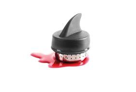 Shark Fin "Sharky" Stainless Steel Loose Tea Infuser, Gift Boxed, 1 3/4 Inch X 2 Inches N3