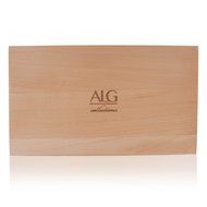 Wood Tea Box – Tea Bag Organizer – 8 Compartment Storage Chest with Clear Glass Lid & Front Hook – Caddy for Jewelry... N7