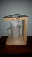 Colador de Cafe - Coffee Filter Stand- Chorreador- Wooden Stand Coffee
