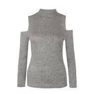 Women's Blouse,Laimeng Round neck Cotton blend Long Sleeve Knitted Pullover Sweater Slim Jumper Blouse (M, Black) N8