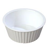 Carlisle 84502 4.5 Oz. White Fluted Ramekin - Dozen
