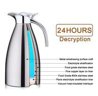 Panesor 68oz Water Coffee Thermal Carafe Vacuum Insulated Stainless Steel Pitcher N10