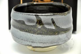Japanese Mino Yaki ware Matcha Bowl Green Tea 11 / 11 / 8cm (4.3 / 4.3 / 3.1inch)[7328] N2