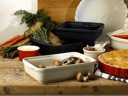 Dexam Chasseur Oven to Tableware Square Dish 8" Satin Black N3