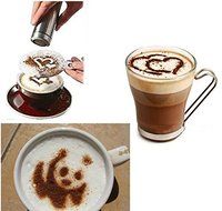 LAUREN STORE, 16Pcs Creative Plastic Garland Mold Stencils Template Fancy Coffee Printing N4