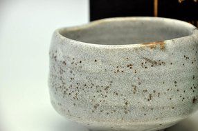 Japanese Mino Yaki ware Matcha Bowl And Tea Ceremony Set Green Tea 11 / 11 / 8cm (4.3 / 4.3 / 3.1inch)[7394] N7