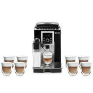 De'Longhi Magnifica Smart Espresso & Cappuccino Maker Includes 8 Double Wall Glasses N5