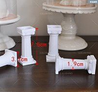 Anyana 4Pcs set Roman Column Tiers Plate Set Cake Wedding Birthday Party Decoration N2