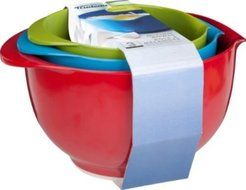 Trudeau Melamine Mixing Bowls, Set of 3 N5