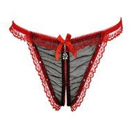 Underpants ，Beautyvan Comfortable 2016 New Female Perspective Diamond Lace Panties Underwear Low Rise Thong (Red) N10