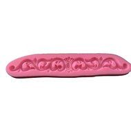 Y&XL&H 3D Flower Vine Icing Sugar Fondant Mold Wedding Cake Modeling Decorating Mould Silicone Cake Border Mold N14