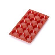 Lekue 15 Cavities Tartelette Multi Cavity Baking Mold, Red