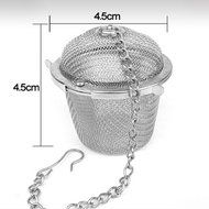 Ecoolbuy Tea Stainless Strainer Locking Tea Spice Mesh Herbal Ball Diam 4.5cm N3