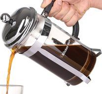 Kitchen Hero French Press Coffee Maker - Best for Hot or Cold Brew, Tea or Espresso. With Stainless Steel Plunger... N5