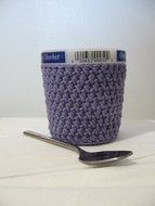 Handmade Crochet Ice Cream Pint Cozy in Lavender N3