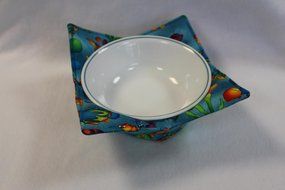Microwave Bowl Cozy Bowl Potholder Reversible Fish N2