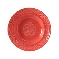 Tuxton Home Concentrix Bowl (Set of 4), 13 oz, Cayenne Red; Restaurant Grade Nonporous Virtrified China; Thermal... N85