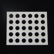 Thick Rubber Chocolate Chablon: Circle 34mm, 30 Cavities