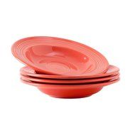 Tuxton Home Concentrix Bowl (Set of 4), 13 oz, Cayenne Red; Restaurant Grade Nonporous Virtrified China; Thermal... N88