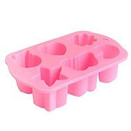 Sher 6 Hole Insects And Moon Shape Cake Mold Ice Jelly Chocolate Molds,Silicone 17¡Á11.8¡Á3 CM(6.7¡Á4.6¡Á1.2 INCH) N2