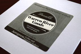 Warren River Goods Aeropress Filter. Ultra Fine Stainless Steel Mesh N7