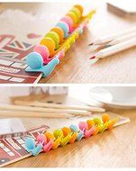 5pcs, Cute Snail Shape Silicone Tea Bag Holder Cup Mug Candy Colors Gift Set Cool, Color Randomly N7