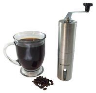 Cafetec Ceramic Burr Manual Coffee Grinder, Portable Coffee Mill, Stainless Steel, Includes Cleaning Brush and... N6