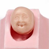 Tiny Face Flexible Silicone Mold, Fondant, Candy, Chocolate, Food Safe, Polymer Clay, Resin Mold. N4