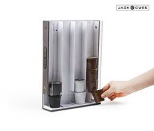 Jack Cube Magnetic Magnet K-Cup Dispenser Holder Organizer Storage Box Carousel K cup Keurig Cup Holder with Acrylic... N4