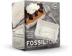 Fred & Friends FOSSIL FOOD Dinosaur Baking Cups, Set of 4 N8