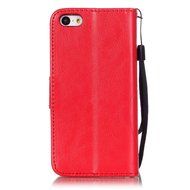 iPhone 5C Case, iPhone 5C Wallet Case,PHEZEN Four Leaf Clover Flower Design PU Leather Wallet Case Stand Flip... N33