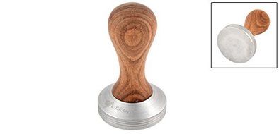 Antrader Wooden Handgrip Barista Coffee Tamper 58mm Tamper Stand Mat N3