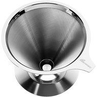 Stainless Steel Coffee Filter and Stand, Reusable Cone Shaped Dripper for Pour-Over Brewing and Straining Tea... N4