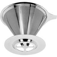 Stainless Steel Coffee Filter and Stand, Reusable Cone Shaped Dripper for Pour-Over Brewing and Straining Tea... N5