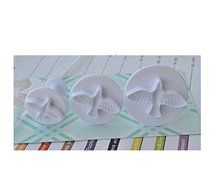 Anyana 3pcs set Little Pigeon Plastic Plunger And Cookie Cutter Cake Mould Tool Kitchen Tool Sugar Paste Baking... N5