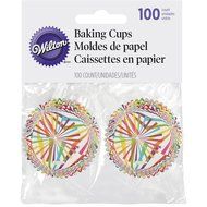 Wilton 415-8761 100 Count Starburst Mini Cupcake Liners N2